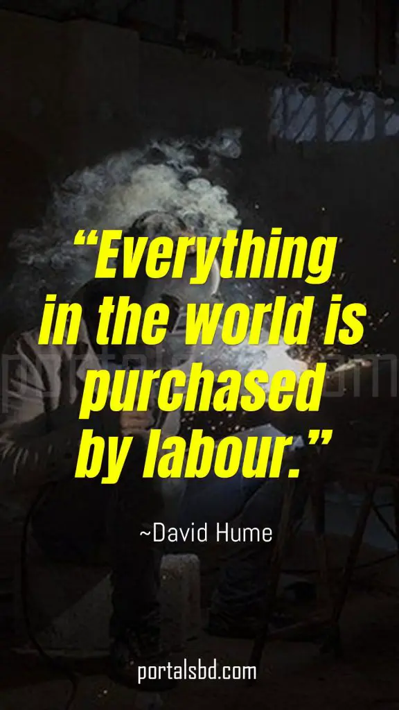 Labor day quotes by David Hume