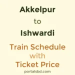 Akkelpur to Ishwardi Train Schedule with Ticket Price
