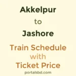 Akkelpur to Jashore Train Schedule with Ticket Price
