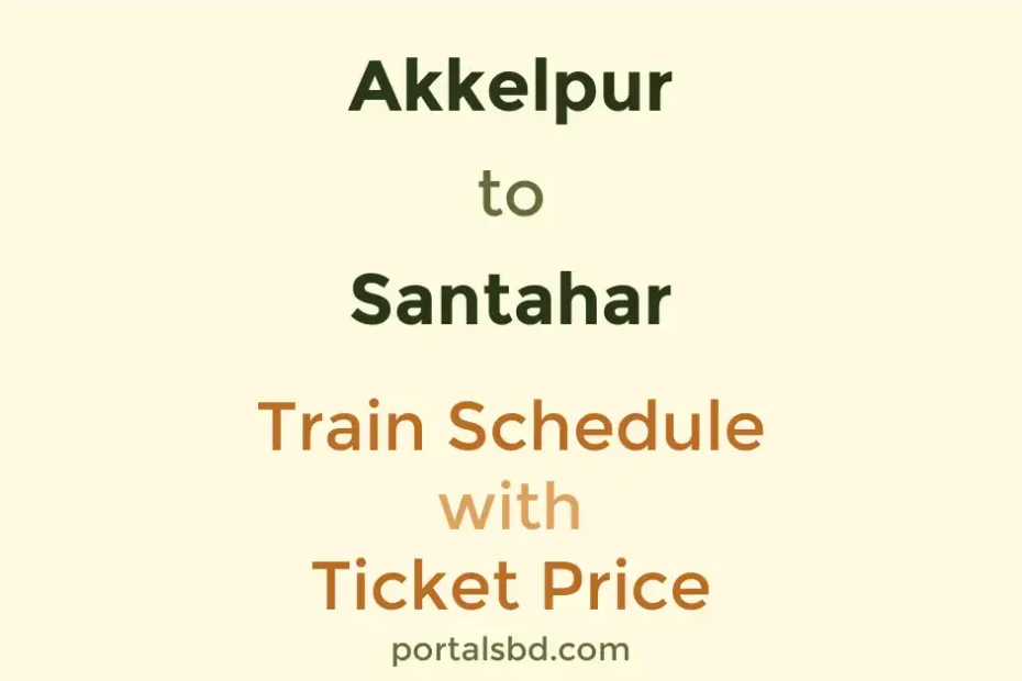 Akkelpur to Santahar Train Schedule with Ticket Price