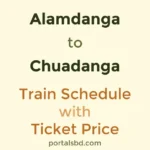 Alamdanga to Chuadanga Train Schedule with Ticket Price