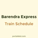 Barendra Express Train Schedule