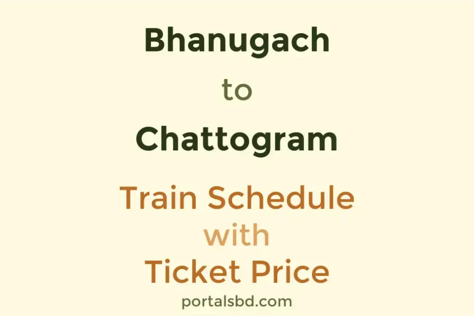 Bhanugach to Chattogram Train Schedule with Ticket Price