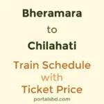 Bheramara to Chilahati Train Schedule with Ticket Price