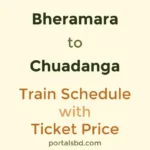 Bheramara to Chuadanga Train Schedule with Ticket Price