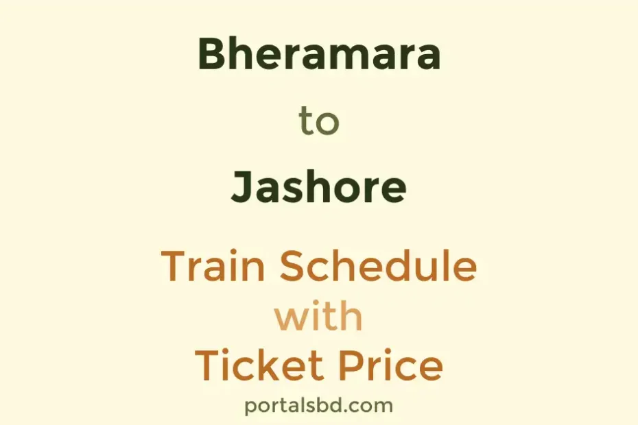 Bheramara to Jashore Train Schedule with Ticket Price