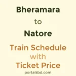 Bheramara to Natore Train Schedule with Ticket Price