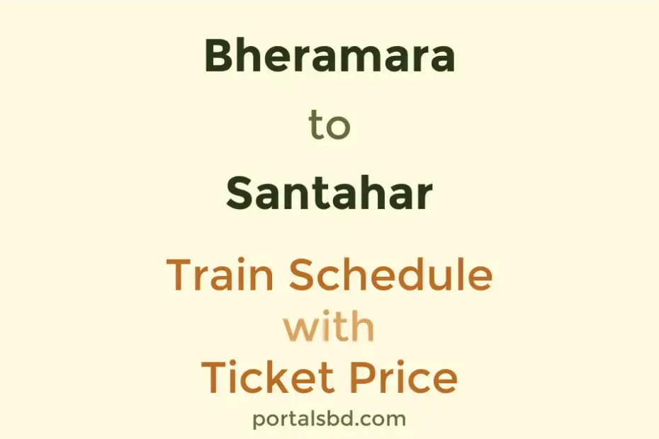 Bheramara to Santahar Train Schedule with Ticket Price