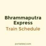 Bhrammaputra Express Train Schedule