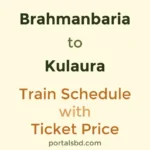Brahmanbaria to Kulaura Train Schedule with Ticket Price