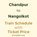 Chandpur to Nangolkot Train Schedule with Ticket Price