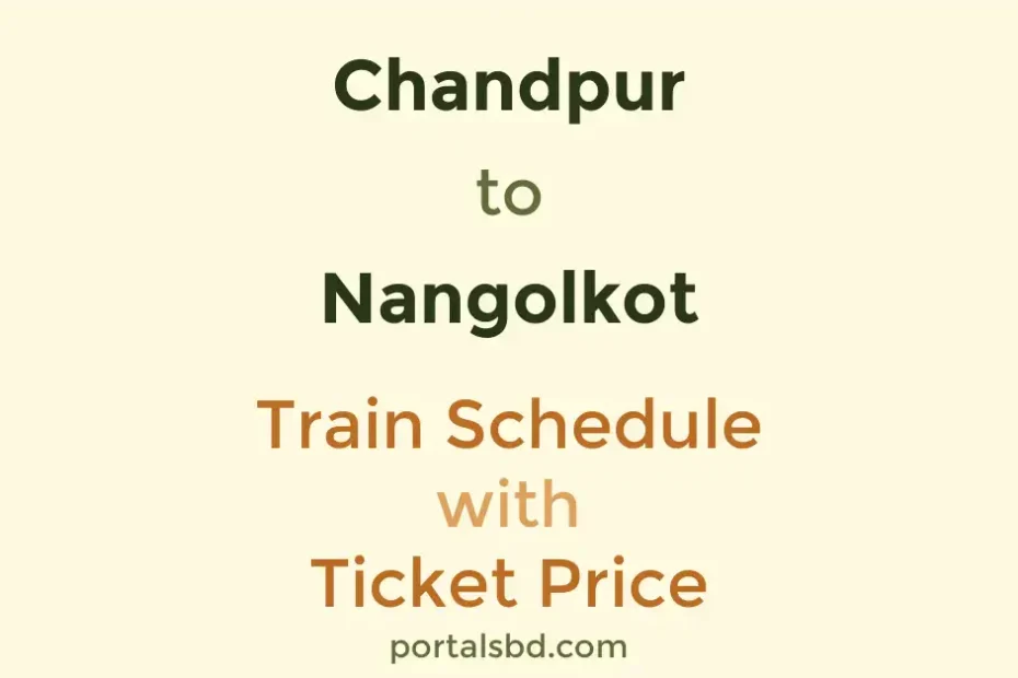 Chandpur to Nangolkot Train Schedule with Ticket Price