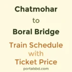 Chatmohar to Boral Bridge Train Schedule with Ticket Price