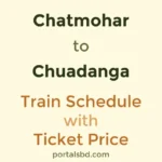 Chatmohar to Chuadanga Train Schedule with Ticket Price