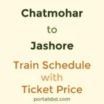 Chatmohar to Jashore Train Schedule with Ticket Price