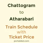 Chattogram to Atharabari Train Schedule with Ticket Price