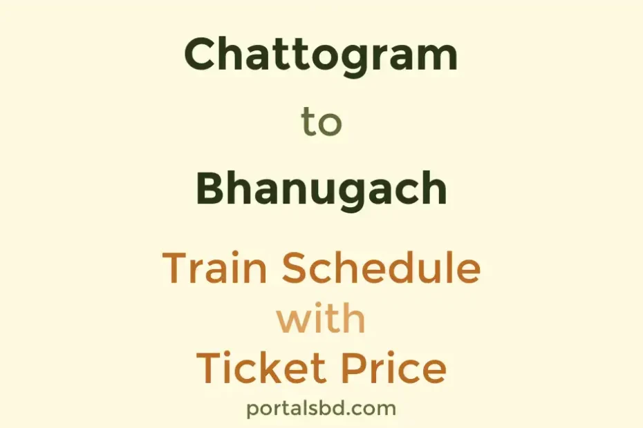 Chattogram to Bhanugach Train Schedule with Ticket Price