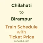 Chilahati to Birampur Train Schedule with Ticket Price
