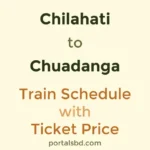 Chilahati to Chuadanga Train Schedule with Ticket Price