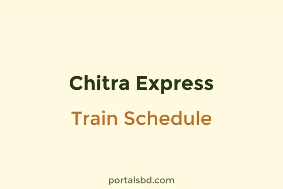 Chitra Express Train Schedule