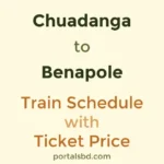 Chuadanga to Benapole Train Schedule with Ticket Price