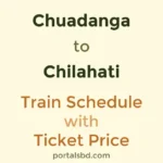 Chuadanga to Chilahati Train Schedule with Ticket Price