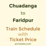 Chuadanga to Faridpur Train Schedule with Ticket Price
