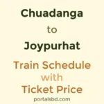 Chuadanga to Joypurhat Train Schedule with Ticket Price