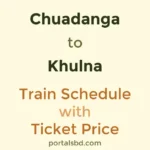 Chuadanga to Khulna Train Schedule with Ticket Price