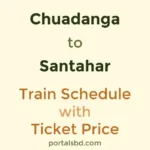 Chuadanga to Santahar Train Schedule with Ticket Price