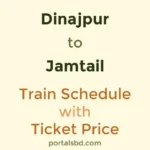 Dinajpur to Jamtail Train Schedule with Ticket Price