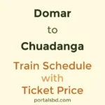 Domar to Chuadanga Train Schedule with Ticket Price