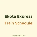 Ekota Express Train Schedule