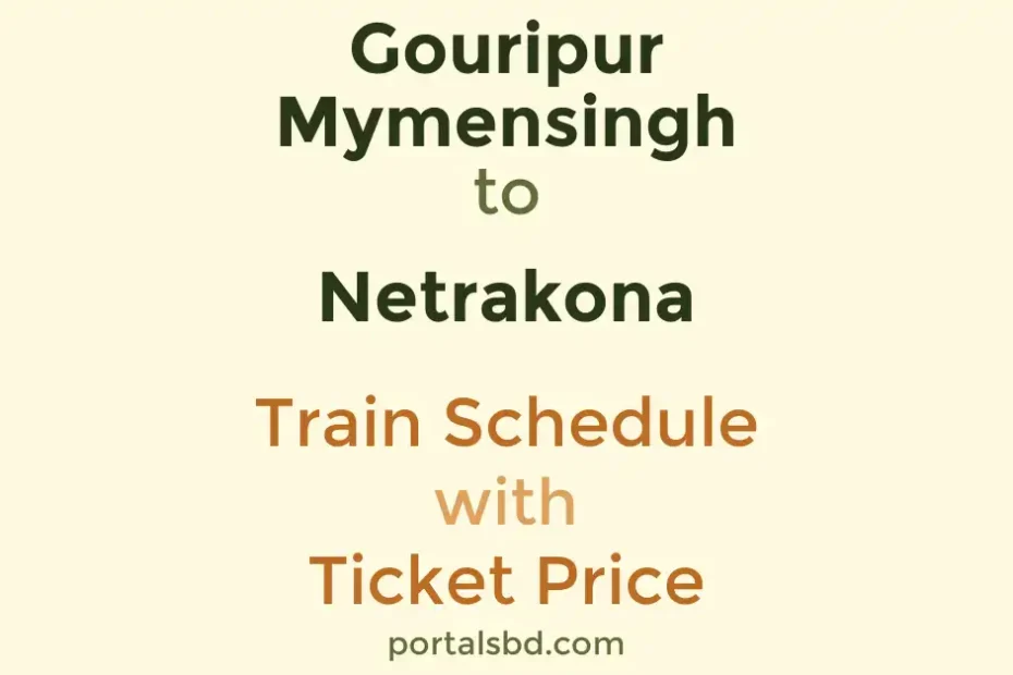 Gouripur Mymensingh to Netrakona Train Schedule with Ticket Price