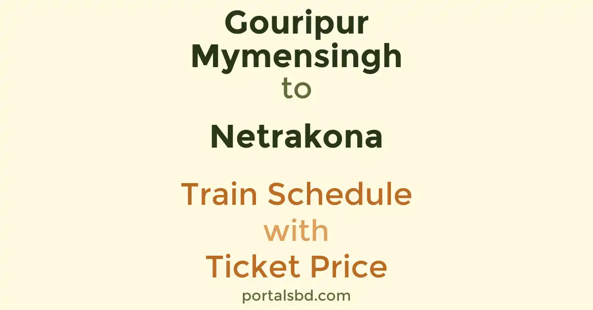 Gouripur Mymensingh to Netrakona Train Schedule with Ticket Price