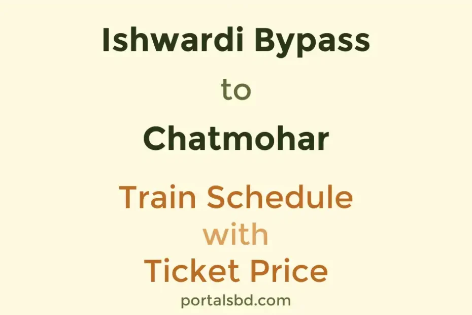 Ishwardi Bypass to Chatmohar Train Schedule with Ticket Price