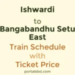 Ishwardi to Bangabandhu Setu East Train Schedule with Ticket Price