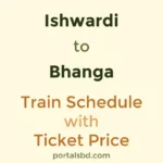 Ishwardi to Bhanga Train Schedule with Ticket Price