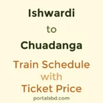 Ishwardi to Chuadanga Train Schedule with Ticket Price
