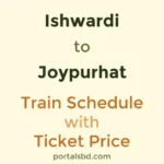 Ishwardi to Joypurhat Train Schedule with Ticket Price