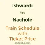 Ishwardi to Nachole Train Schedule with Ticket Price