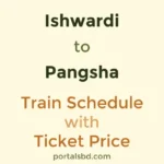 Ishwardi to Pangsha Train Schedule with Ticket Price