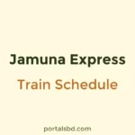 Jamuna Express Train Schedule