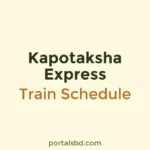 Kapotaksha Express Train Schedule