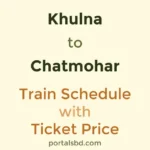 Khulna to Chatmohar Train Schedule with Ticket Price