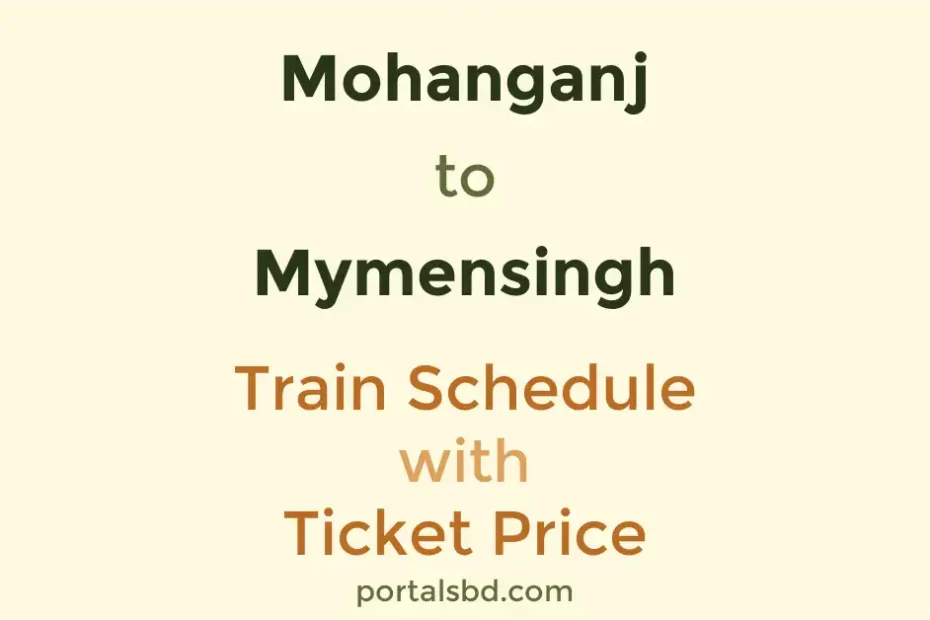 Mohanganj to Mymensingh Train Schedule with Ticket Price