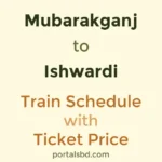 Mubarakganj to Ishwardi Train Schedule with Ticket Price