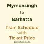 Mymensingh to Barhatta Train Schedule with Ticket Price