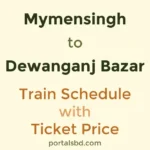 Mymensingh to Dewanganj Bazar Train Schedule with Ticket Price