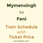 Mymensingh to Feni Train Schedule with Ticket Price